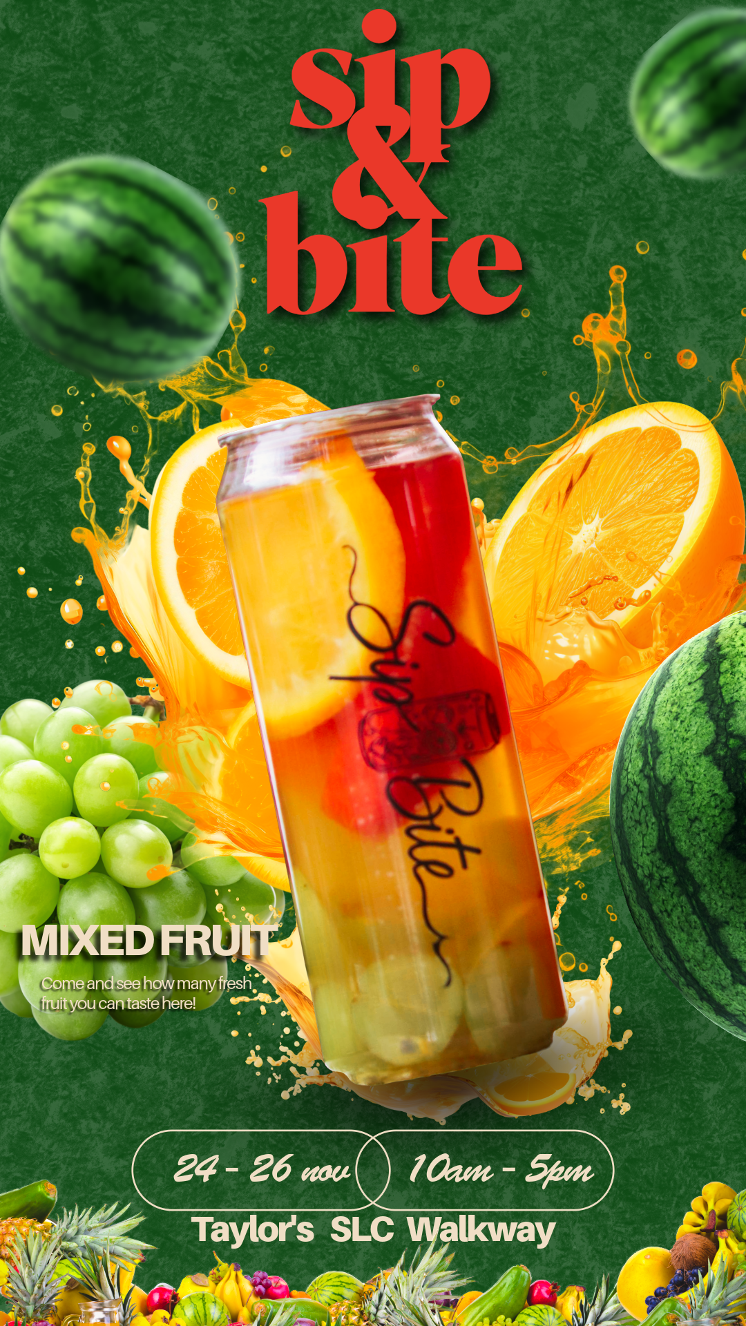 Sip & Bite — Mixed Fruit